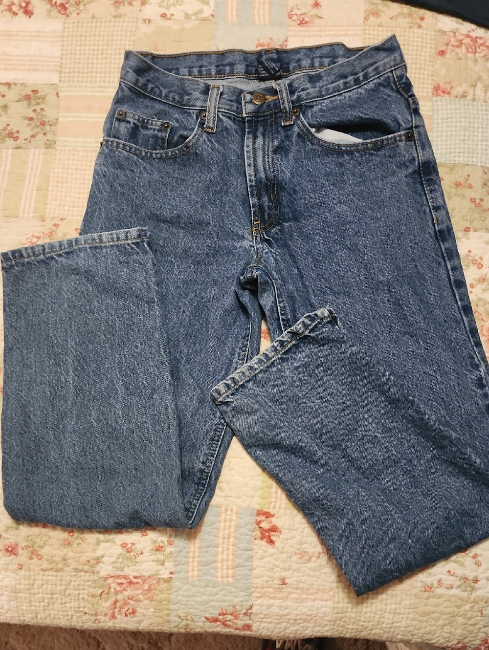 Classic Men's Blue Denim Jeans